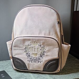 Juicy Couture Blush Pink and Dark Brown Backpack